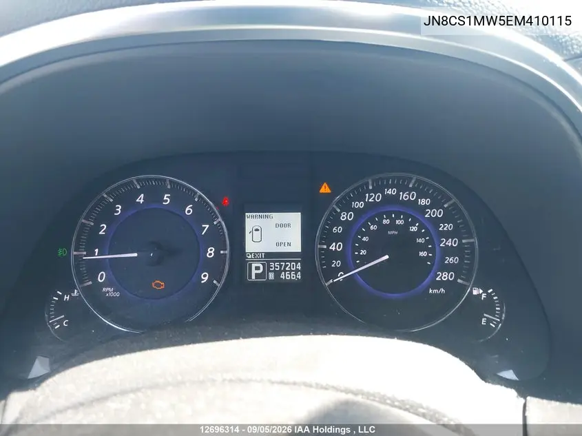 2014 INFINITI QX70 VIN JN8CS1MW5EM410115 — фото 7