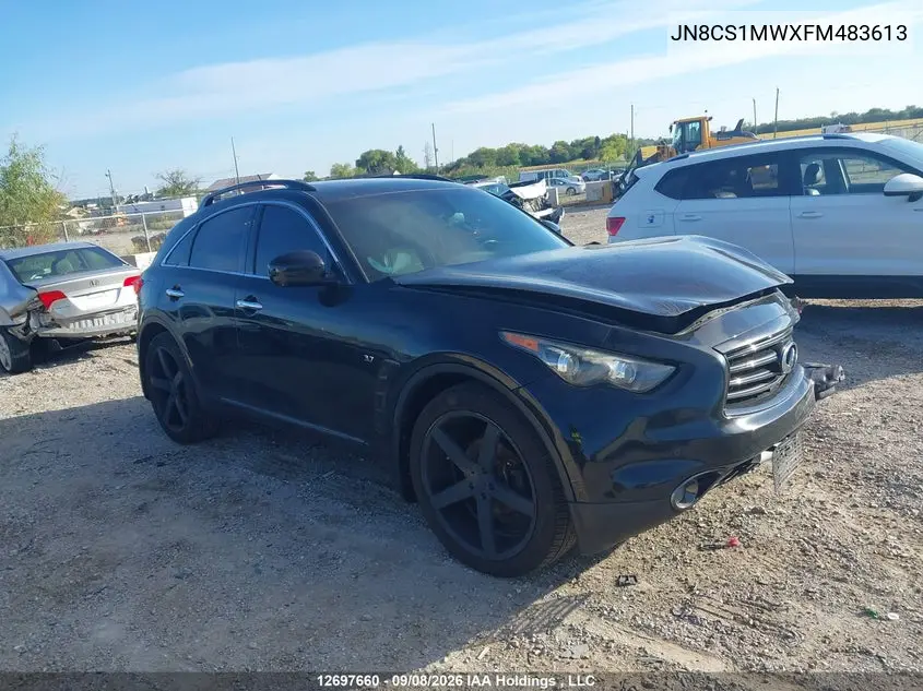 INFINITI QX70 2015, VIN JN8CS1MWXFM483613