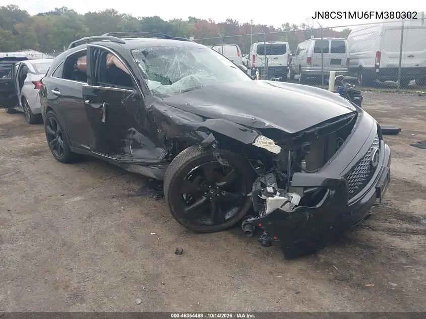 INFINITI QX70 2015, VIN JN8CS1MU6FM380302
