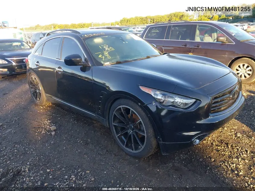 INFINITI QX70 2015, VIN JN8CS1MW0FM481255