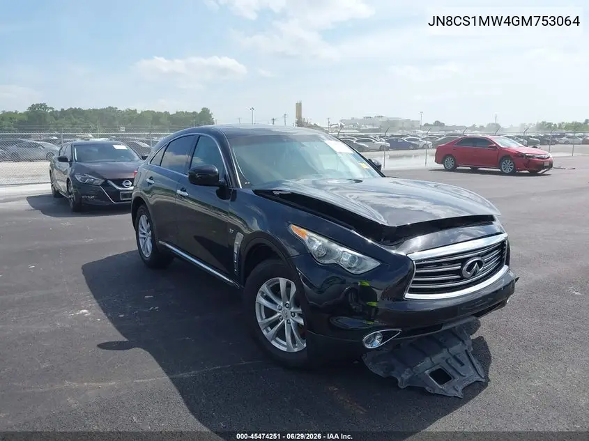 INFINITI QX70 2016, VIN JN8CS1MW4GM753064