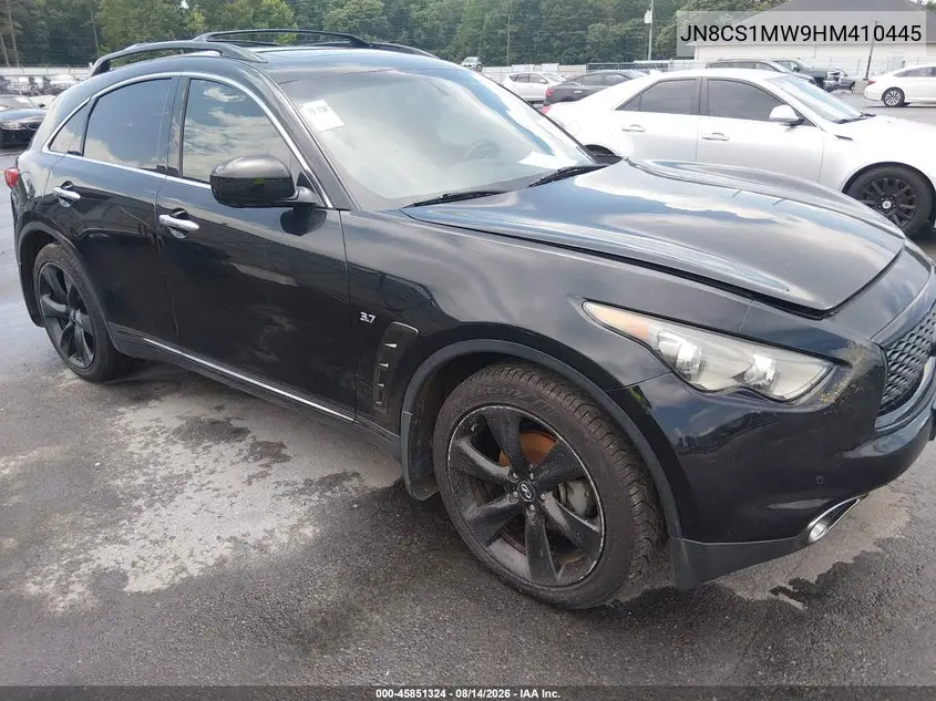 INFINITI QX70 2017, VIN JN8CS1MW9HM410445