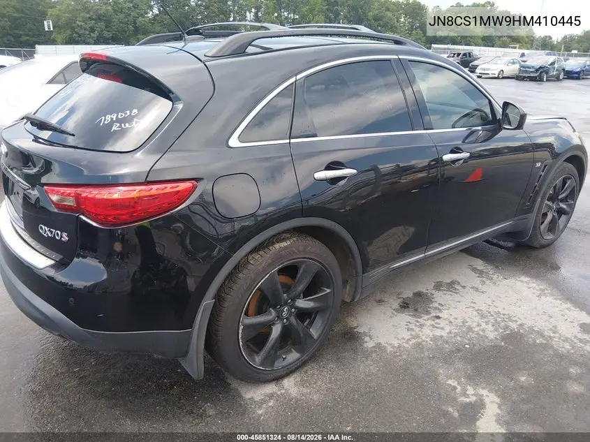 2017 INFINITI QX70 VIN JN8CS1MW9HM410445 — фото 4