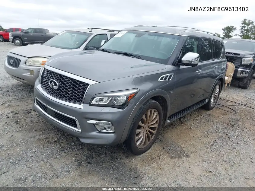 2016 INFINITI QX80 VIN JN8AZ2NF8G9613402 — фото 2