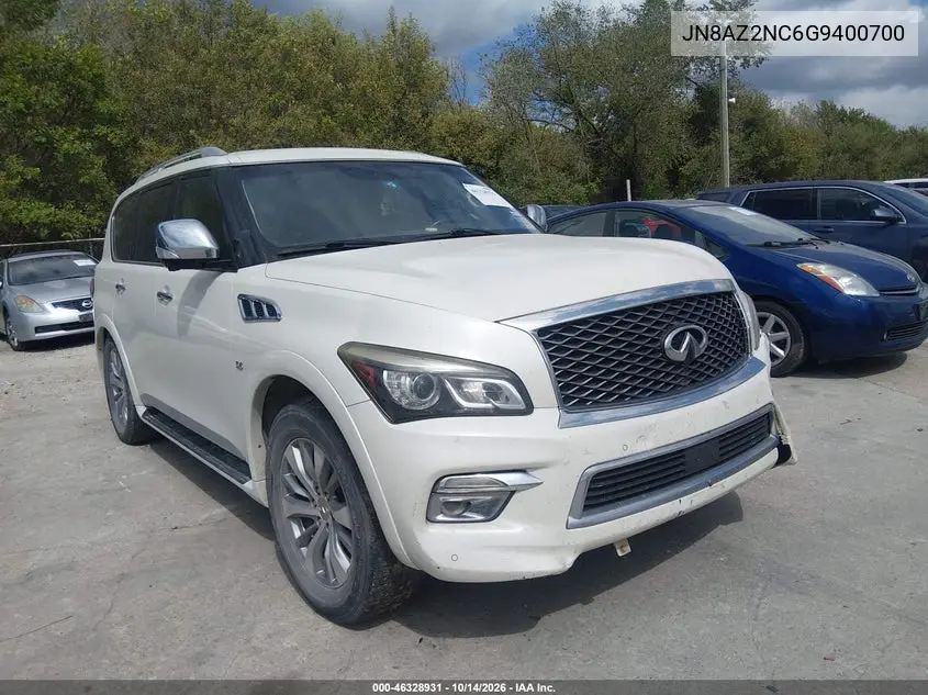 INFINITI QX80 2016, VIN JN8AZ2NC6G9400700