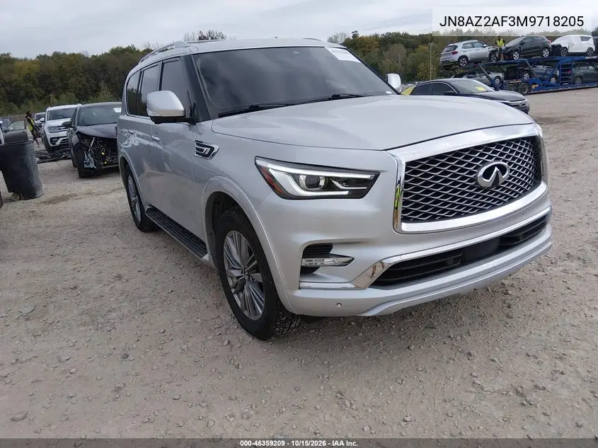 INFINITI QX80 2021, VIN JN8AZ2AF3M9718205
