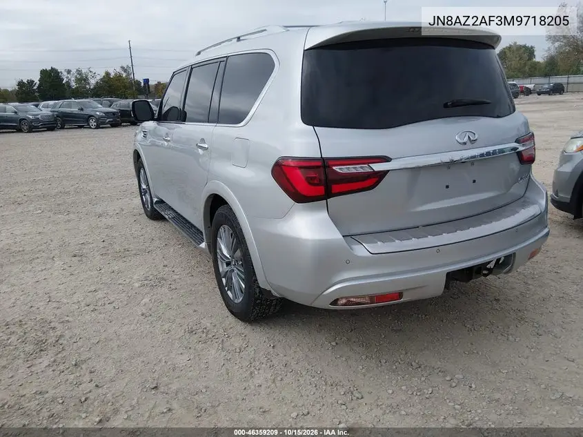 2021 INFINITI QX80 VIN JN8AZ2AF3M9718205 — фото 3
