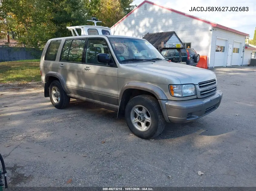 ISUZU TROOPER 2002, VIN JACDJ58X627J02683