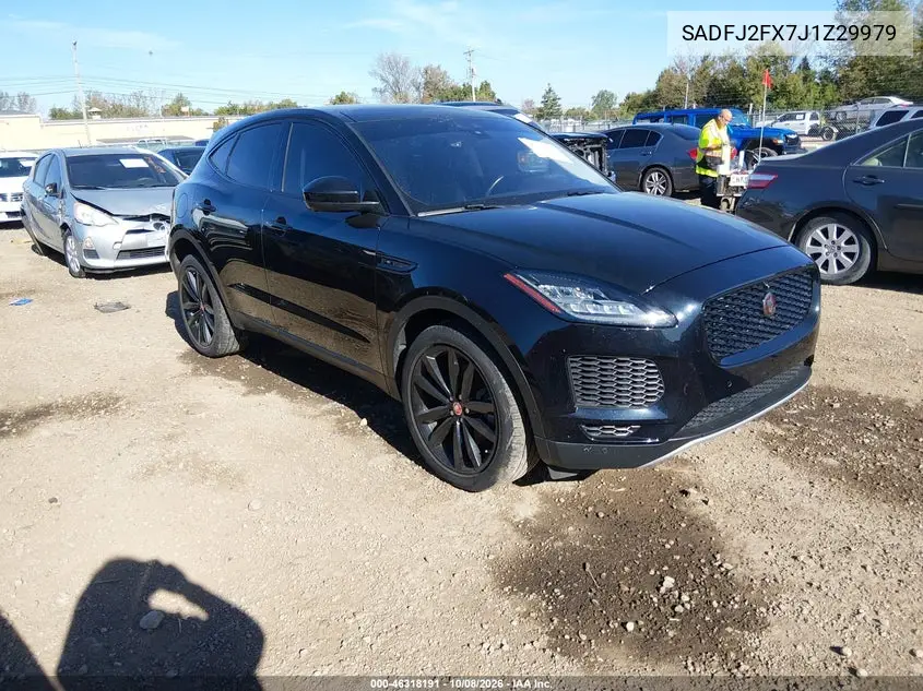 JAGUAR E-PACE 2018, VIN SADFJ2FX7J1Z29979