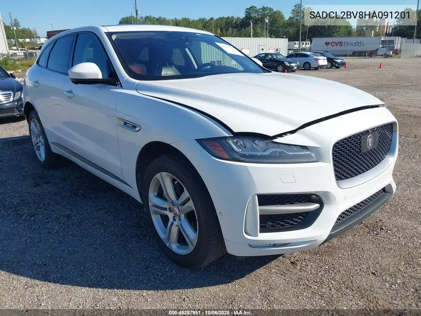 JAGUAR F-PACE 2017, VIN SADCL2BV8HA091201