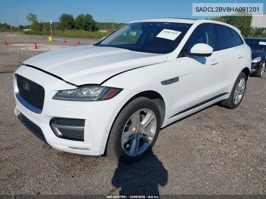 2017 JAGUAR F-PACE VIN SADCL2BV8HA091201 — фото 2