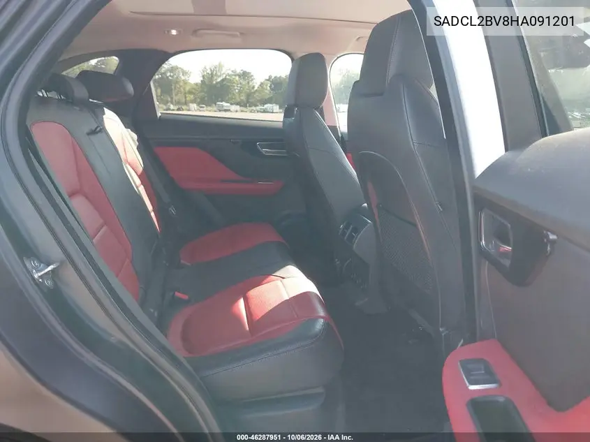 2017 JAGUAR F-PACE VIN SADCL2BV8HA091201 — фото 8