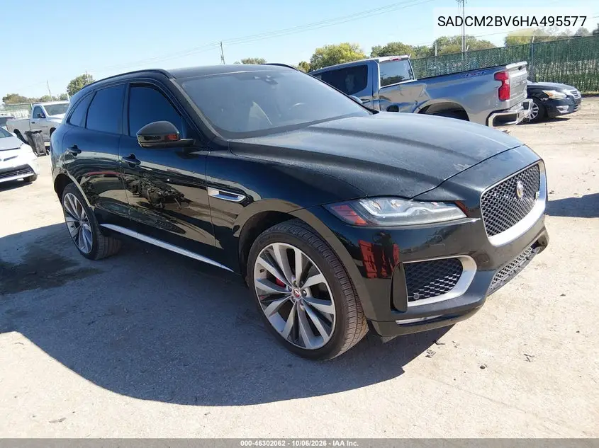 JAGUAR F-PACE 2017, VIN SADCM2BV6HA495577