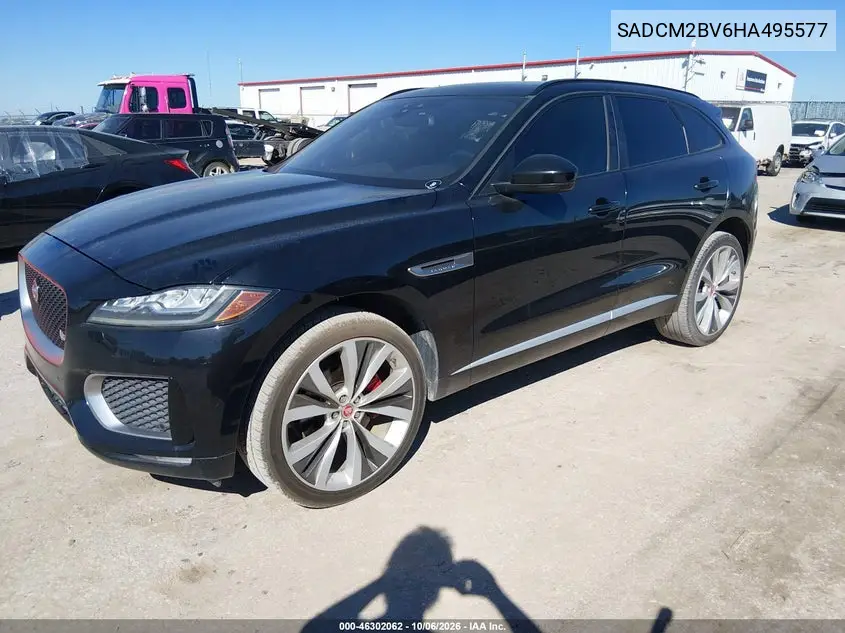 2017 JAGUAR F-PACE VIN SADCM2BV6HA495577 — фото 2