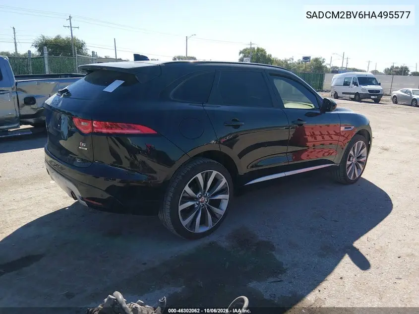 2017 JAGUAR F-PACE VIN SADCM2BV6HA495577 — фото 4