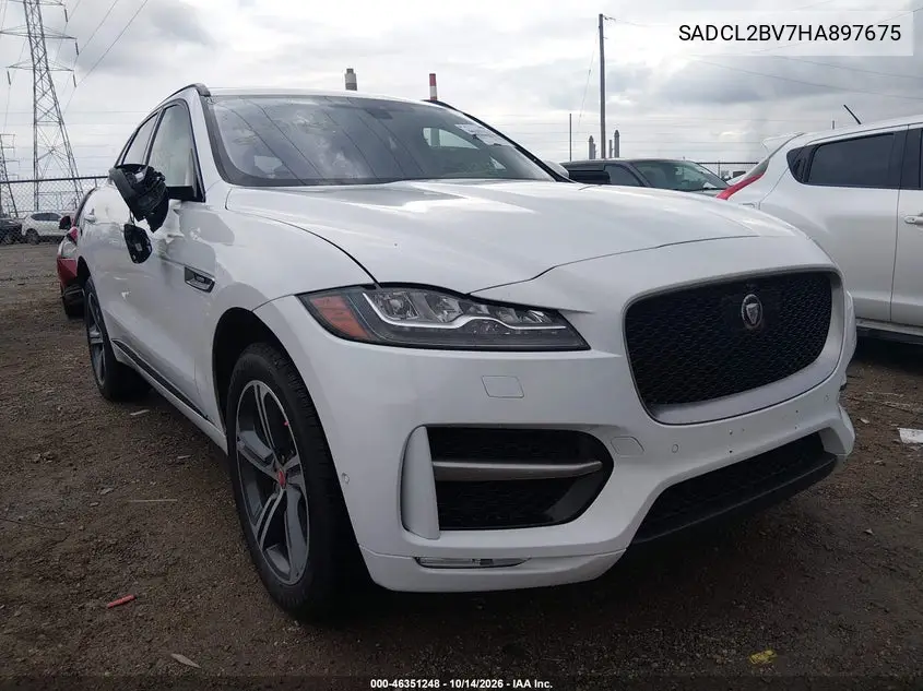JAGUAR F-PACE 2017, VIN SADCL2BV7HA897675