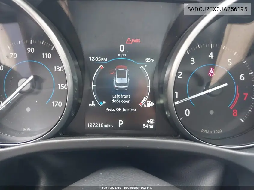 2018 JAGUAR F-PACE VIN SADCJ2FX0JA256195 — фото 7