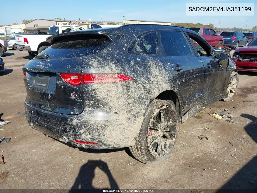 2018 JAGUAR F-PACE VIN SADCM2FV4JA351199 — фото 4