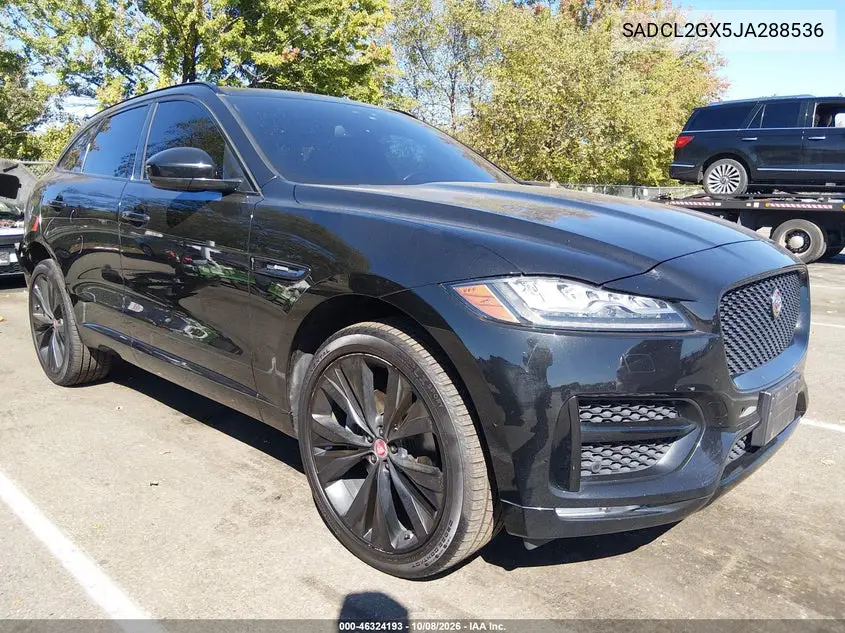 JAGUAR F-PACE 2018, VIN SADCL2GX5JA288536