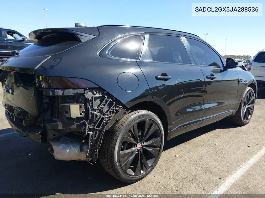2018 JAGUAR F-PACE VIN SADCL2GX5JA288536 — фото 4