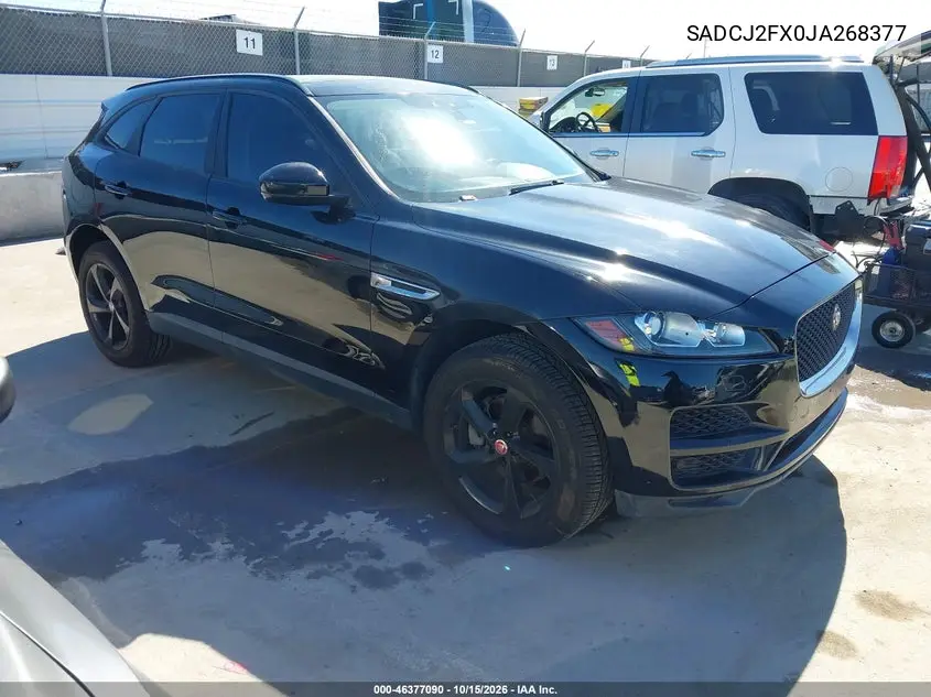 JAGUAR F-PACE 2018, VIN SADCJ2FX0JA268377
