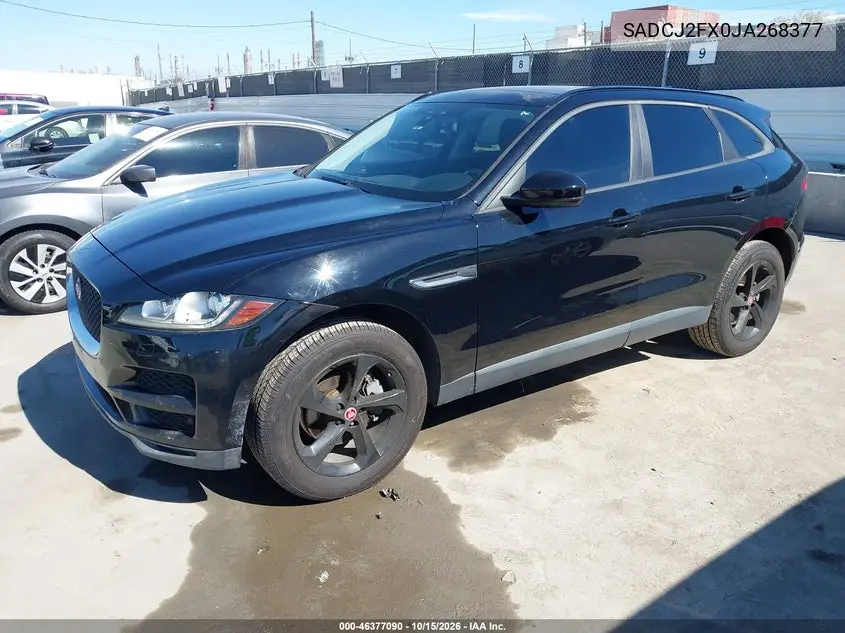 2018 JAGUAR F-PACE VIN SADCJ2FX0JA268377 — фото 2