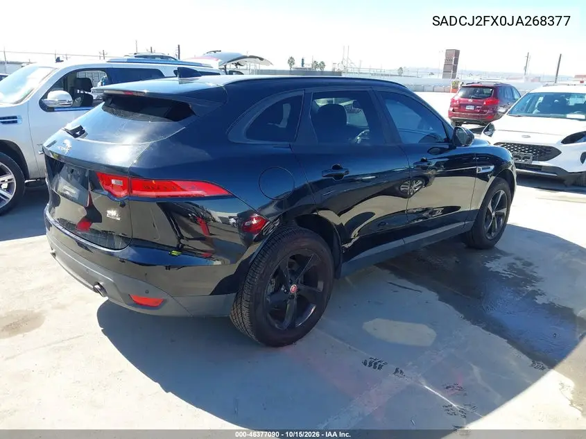 2018 JAGUAR F-PACE VIN SADCJ2FX0JA268377 — фото 4