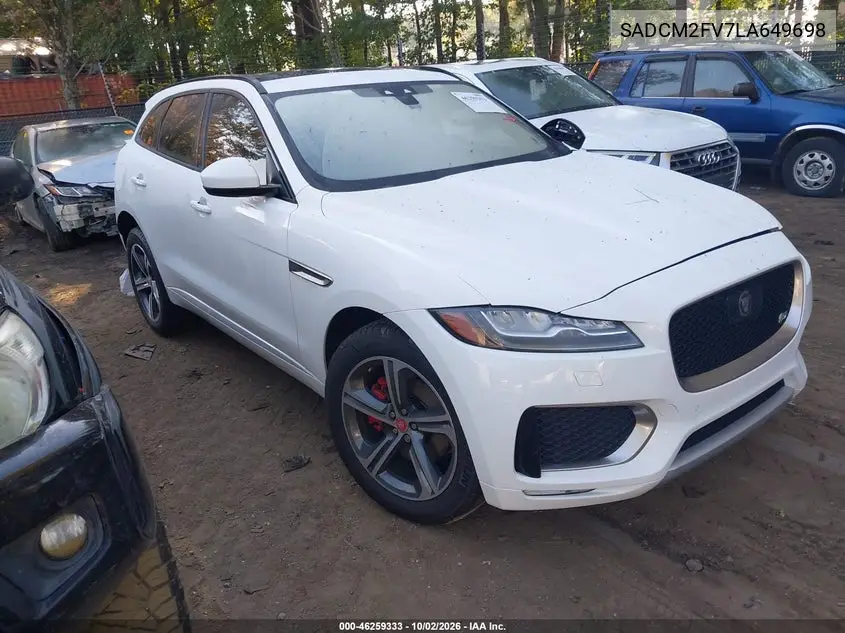 JAGUAR F-PACE 2020, VIN SADCM2FV7LA649698