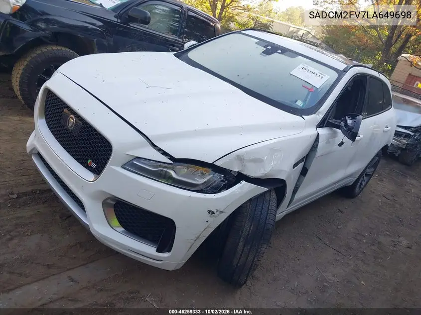 2020 JAGUAR F-PACE VIN SADCM2FV7LA649698 — фото 2