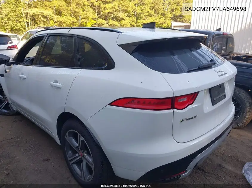 2020 JAGUAR F-PACE VIN SADCM2FV7LA649698 — фото 3