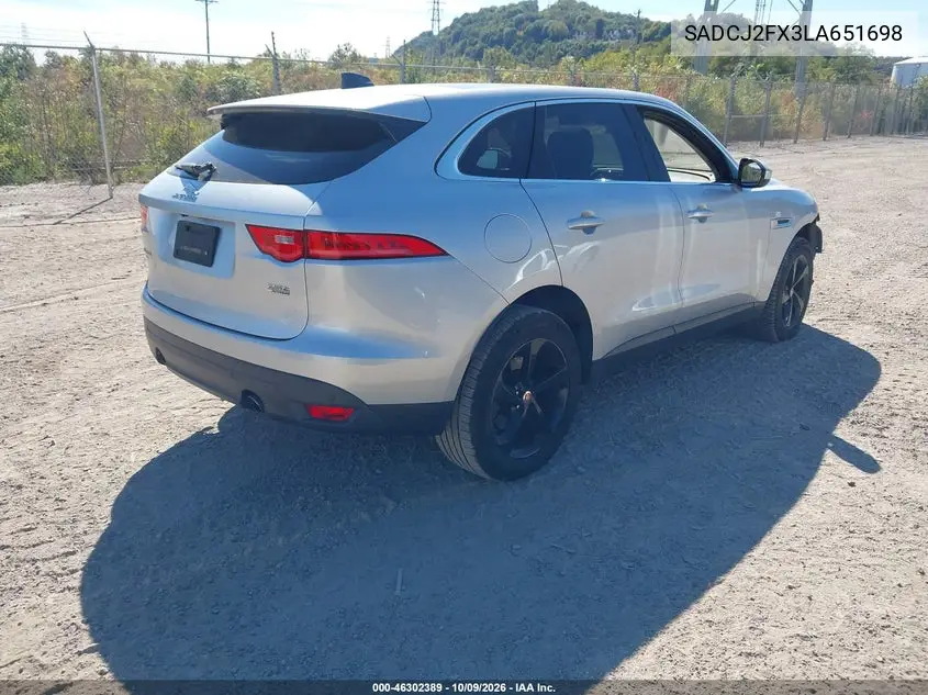 2020 JAGUAR F-PACE VIN SADCJ2FX3LA651698 — фото 4