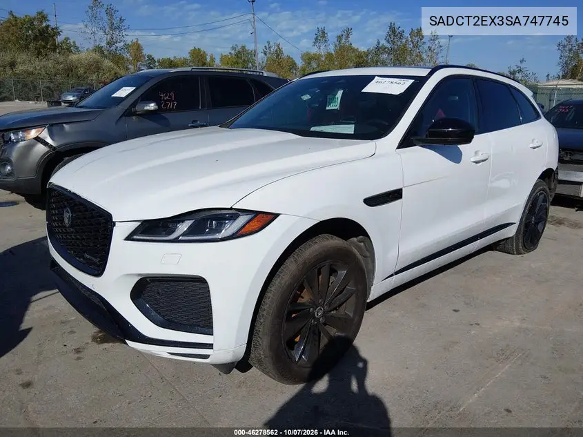 2025 JAGUAR F-PACE VIN SADCT2EX3SA747745 — фото 2