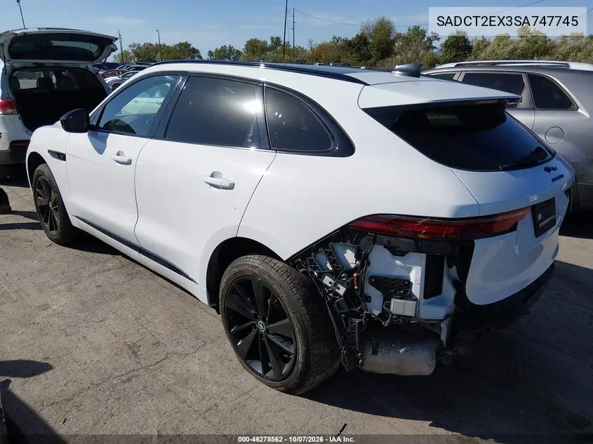 2025 JAGUAR F-PACE VIN SADCT2EX3SA747745 — фото 3