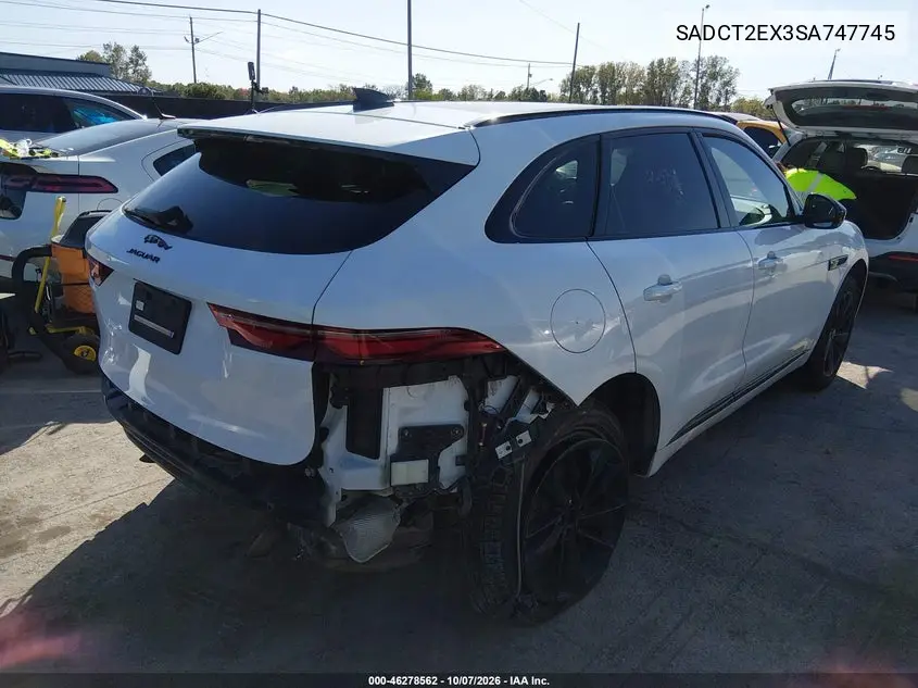 2025 JAGUAR F-PACE VIN SADCT2EX3SA747745 — фото 4
