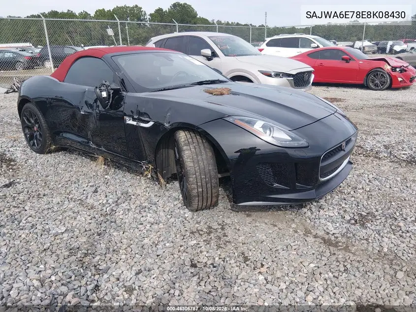JAGUAR F-TYPE 2014, VIN SAJWA6E78E8K08430