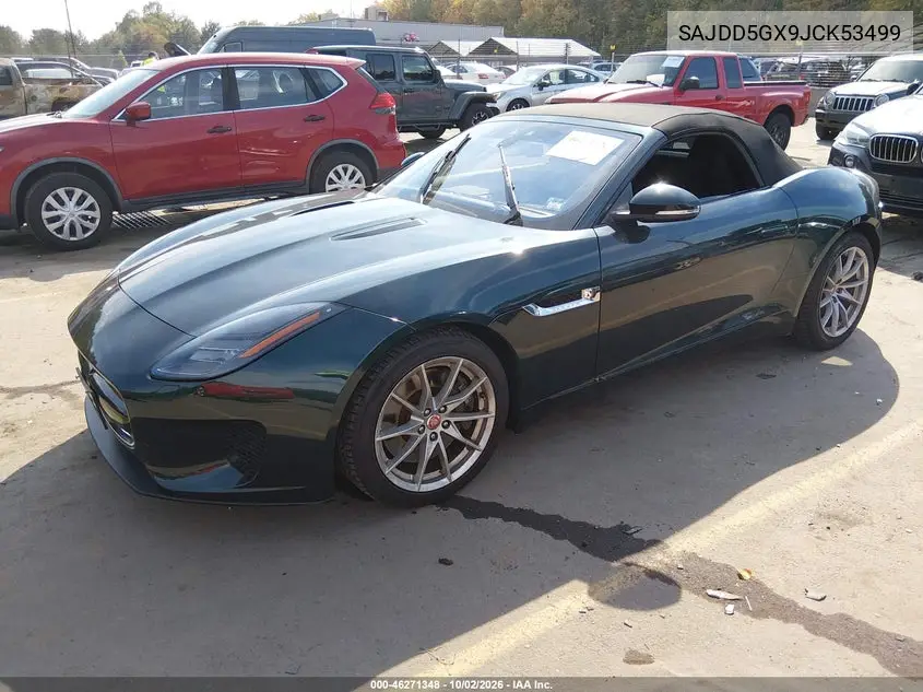 2018 JAGUAR F-TYPE VIN SAJDD5GX9JCK53499 — фото 2