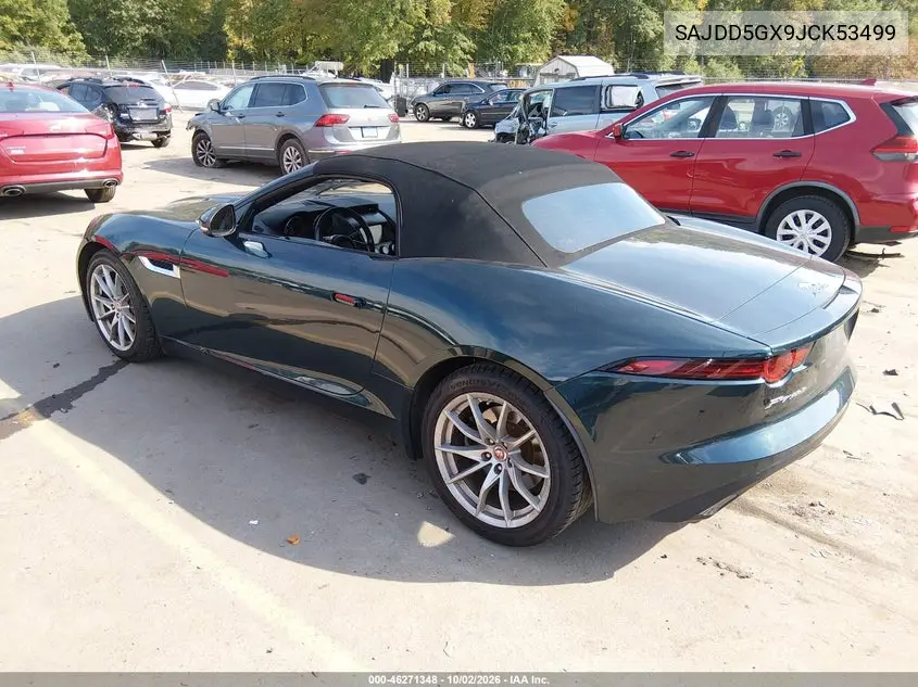 2018 JAGUAR F-TYPE VIN SAJDD5GX9JCK53499 — фото 3