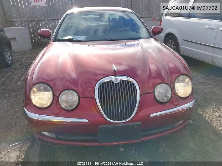 2004 JAGUAR S-TYPE VIN SAJGA01U74HM97702 — фото 12
