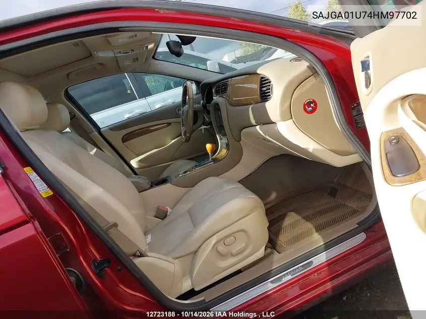 2004 JAGUAR S-TYPE VIN SAJGA01U74HM97702 — фото 5