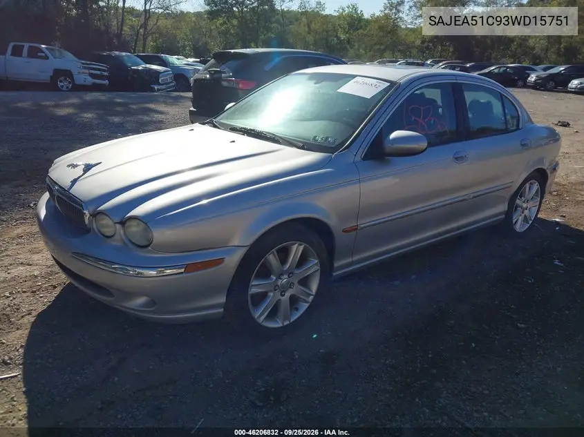 2003 JAGUAR X-TYPE VIN SAJEA51C93WD15751 — фото 2