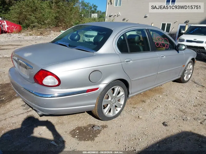 2003 JAGUAR X-TYPE VIN SAJEA51C93WD15751 — фото 4