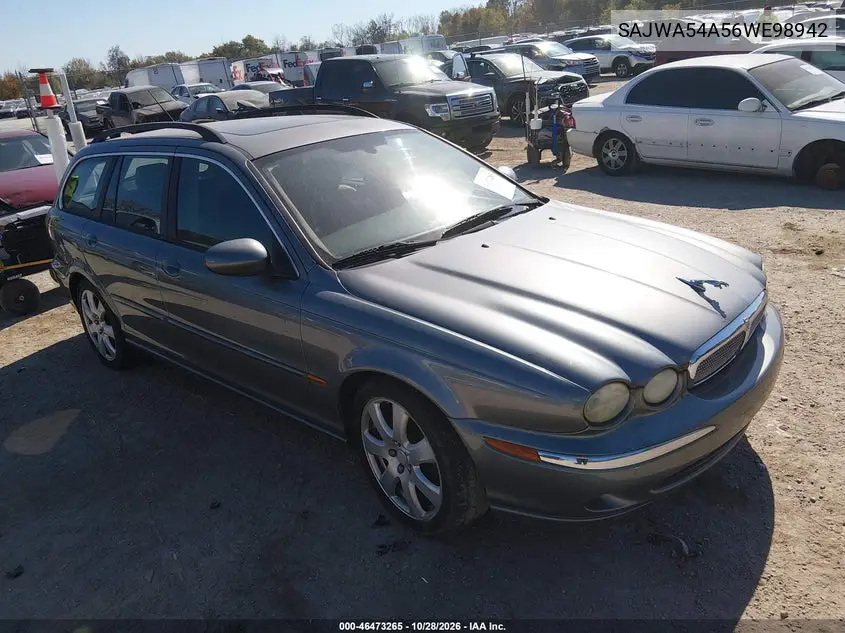 JAGUAR X-TYPE 2006, VIN SAJWA54A56WE98942