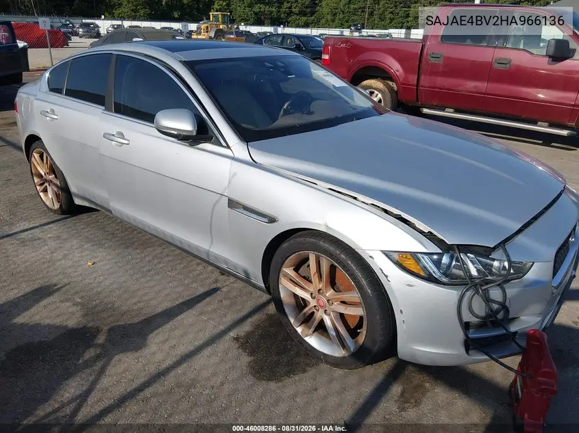 JAGUAR XE 2017, VIN SAJAE4BV2HA966136