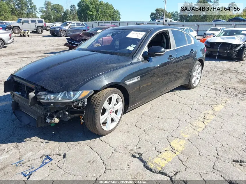 2017 JAGUAR XE VIN SAJAE4BG7HA964156 — фото 2