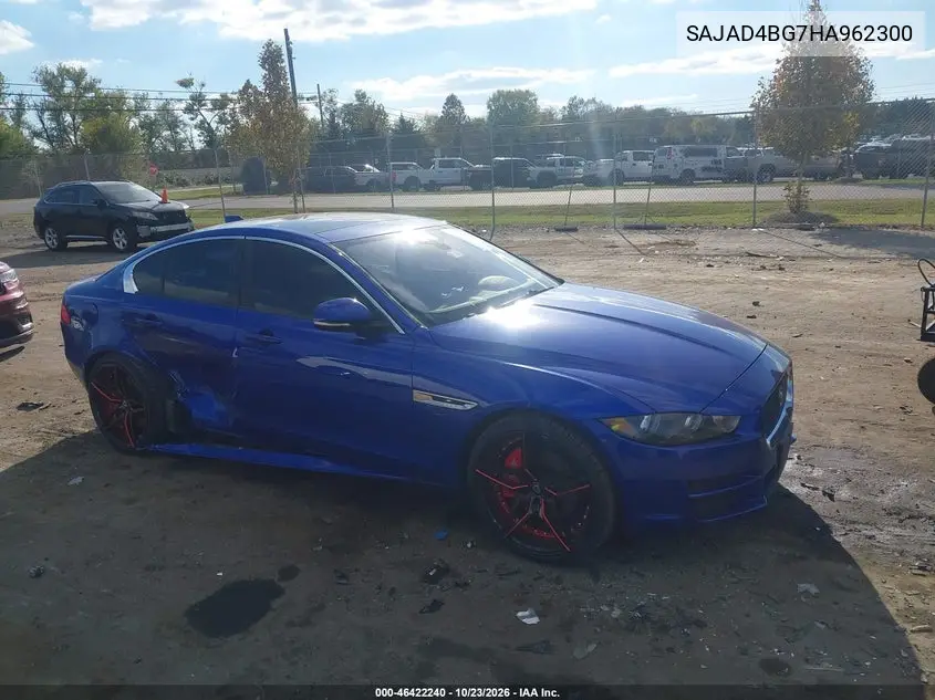 JAGUAR XE 2017, VIN SAJAD4BG7HA962300