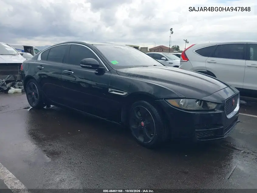JAGUAR XE 2017, VIN SAJAR4BG0HA947848