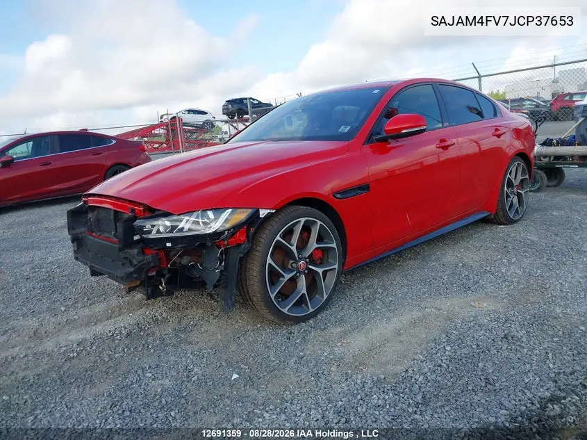 2018 JAGUAR XE VIN SAJAM4FV7JCP37653 — фото 2