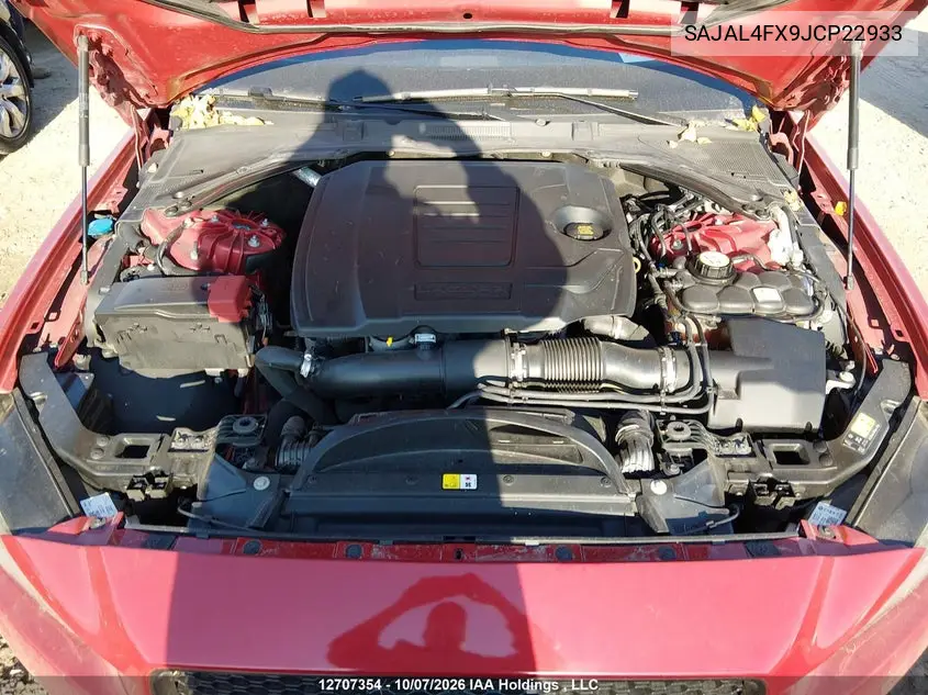 2018 JAGUAR XE VIN SAJAL4FX9JCP22933 — фото 10