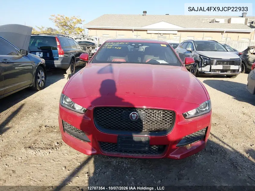 2018 JAGUAR XE VIN SAJAL4FX9JCP22933 — фото 12