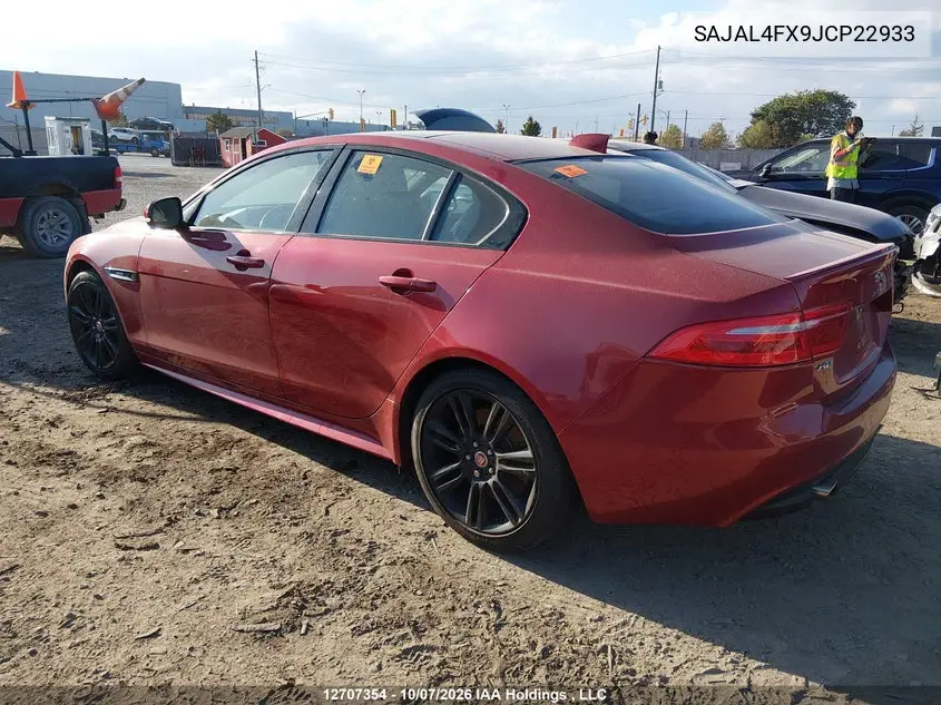 2018 JAGUAR XE VIN SAJAL4FX9JCP22933 — фото 14